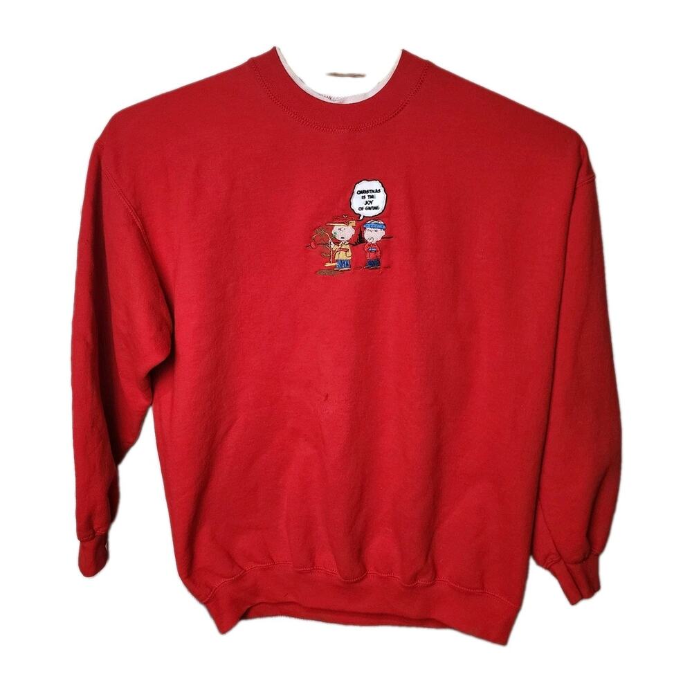 Vintage Peanuts Collection Christmas Sweatshirt XL Holiday Crewneck